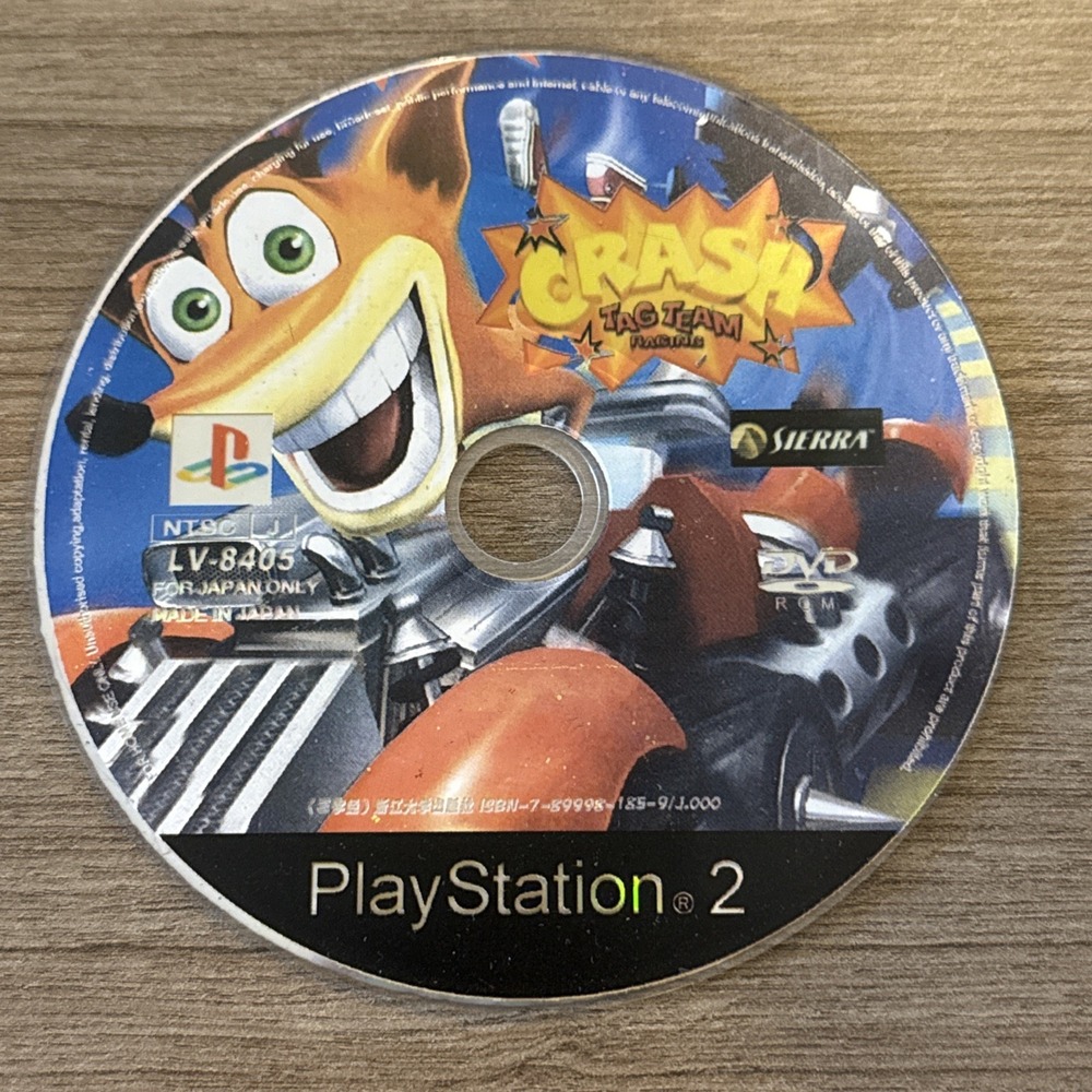 Crash Tag Team Racing (Japan Edition Sony PlayStation 2) PS2 Disc‎ Only Tested